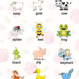 Max Kids Toddlers earning Poster Preschool Educational Wall Posters Animal - Aladdin Shoppers