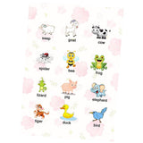 Max Kids Toddlers earning Poster Preschool Educational Wall Posters Animal - Aladdin Shoppers