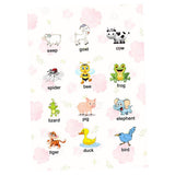 Max Kids Toddlers earning Poster Preschool Educational Wall Posters Animal - Aladdin Shoppers