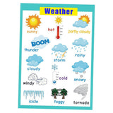 Max Kids Toddlers earning Poster Preschool Educational Wall Posters Weather_1 - Aladdin Shoppers