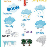 Max Kids Toddlers earning Poster Preschool Educational Wall Posters Weather_1 - Aladdin Shoppers