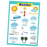 Max Kids Toddlers earning Poster Preschool Educational Wall Posters Weather_1 - Aladdin Shoppers