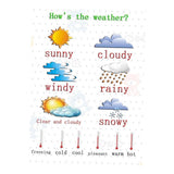 Max Kids Toddlers earning Poster Preschool Educational Wall Posters Weather_2 - Aladdin Shoppers