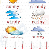 Max Kids Toddlers earning Poster Preschool Educational Wall Posters Weather_2 - Aladdin Shoppers