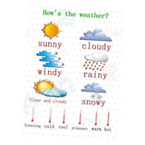 Max Kids Toddlers earning Poster Preschool Educational Wall Posters Weather_2 - Aladdin Shoppers