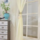 Max Kitchen Curtain Sheer Door Window Voile Beige - 132x213cm - Aladdin Shoppers