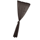 Max Kitchen Curtain Sheer Door Window Voile Coffee - 132x213cm - Aladdin Shoppers