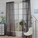 Max Kitchen Curtain Sheer Door Window Voile Coffee - 132x213cm - Aladdin Shoppers