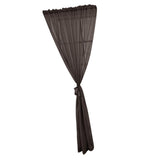 Max Kitchen Curtain Sheer Door Window Voile Coffee - 132x213cm - Aladdin Shoppers