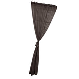 Max Kitchen Curtain Sheer Door Window Voile Coffee - 132x213cm - Aladdin Shoppers
