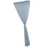 Max Kitchen Curtain Sheer Door Window Voile Grey - 132x240cm - Aladdin Shoppers