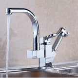 Max Kitchen Sink Basin Faucet with Pull Out Sprayer for Cool and Hot Water - Aladdin Shoppers