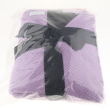 Max Knitting Cotton Throws Blankets with Ball Solid Color Purple - Aladdin Shoppers