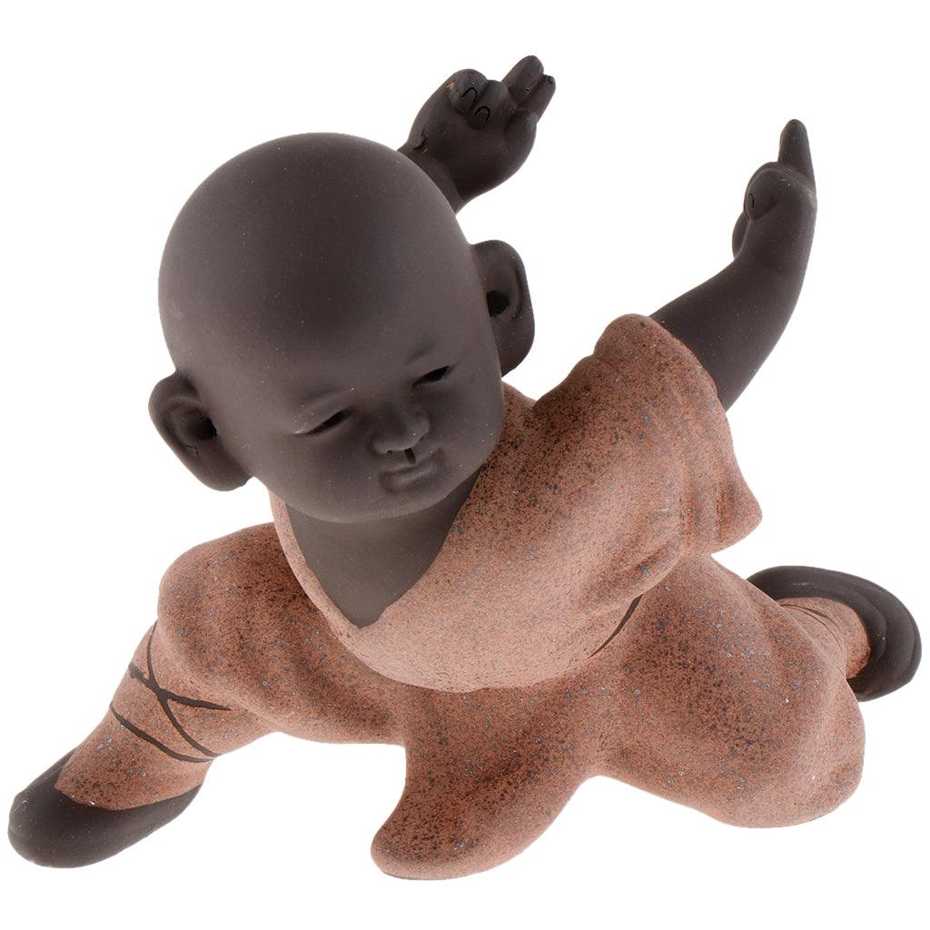 Max Kungfu Little Monk Tea Pet Tea Ceremony Accessories Play Color Sand Style B - Aladdin Shoppers