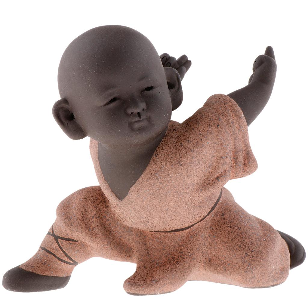 Max Kungfu Little Monk Tea Pet Tea Ceremony Accessories Play Color Sand Style B - Aladdin Shoppers