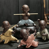 Max Kungfu Little Monk Tea Pet Tea Ceremony Accessories Play Color Sand Style B - Aladdin Shoppers