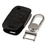 Max Leather 3 Buttons Remote Key Chain Cover Case Fob with Keychain For VW C - Aladdin Shoppers
