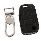 Max Leather 3 Buttons Remote Key Chain Cover Case Fob with Keychain For VW C - Aladdin Shoppers