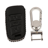 Max Leather 3 Buttons Remote Key Chain Cover Case Fob with Keychain For VW D - Aladdin Shoppers