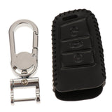 Max Leather 3 Buttons Remote Key Chain Cover Case Fob with Keychain For VW D - Aladdin Shoppers