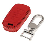 Max Leather 3 Buttons Remote Key Chain Cover Case Fob with Keychain For VW E - Aladdin Shoppers