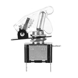 Max LED Illuminated Modification Toggle Switch with Cover For Car 12V 20A White - Aladdin Shoppers