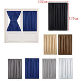 Max Light Reducing Thermal Insulated French Glass Door Curtain Panel White - Aladdin Shoppers