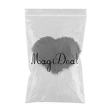Max Love Shape Shaggy Soft Sheepskin Area Rug Faux Fur Rug 5cm Pile Black - Aladdin Shoppers