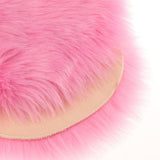 Max Love Shape Shaggy Soft Sheepskin Area Rug Faux Fur Rug 5cm Pile Pink - Aladdin Shoppers