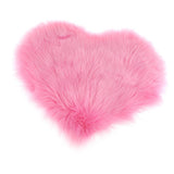 Max Love Shape Shaggy Soft Sheepskin Area Rug Faux Fur Rug 5cm Pile Pink - Aladdin Shoppers