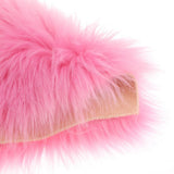 Max Love Shape Shaggy Soft Sheepskin Area Rug Faux Fur Rug 5cm Pile Pink - Aladdin Shoppers