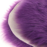 Max Love Shape Shaggy Soft Sheepskin Area Rug Faux Fur Rug 5cm Pile Purple - Aladdin Shoppers