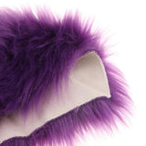 Max Love Shape Shaggy Soft Sheepskin Area Rug Faux Fur Rug 5cm Pile Purple - Aladdin Shoppers