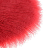 Max Love Shape Shaggy Soft Sheepskin Area Rug Faux Fur Rug 5cm Pile Red - Aladdin Shoppers