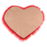 Max Love Shape Shaggy Soft Sheepskin Area Rug Faux Fur Rug 5cm Pile Red - Aladdin Shoppers