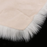 Max Love Shape Shaggy Soft Sheepskin Area Rug Faux Fur Rug 5cm Pile White - Aladdin Shoppers