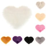 Max Love Shape Shaggy Soft Sheepskin Area Rug Faux Fur Rug 5cm Pile White - Aladdin Shoppers