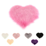 Max Love Shape Shaggy Soft Sheepskin Area Rug Faux Fur Rug 5cm Pile White - Aladdin Shoppers