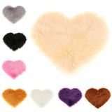 Max Love Shape Shaggy Soft Sheepskin Area Rug Faux Fur Rug 5cm Pile White - Aladdin Shoppers