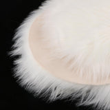 Max Love Shape Shaggy Soft Sheepskin Area Rug Faux Fur Rug 5cm Pile White - Aladdin Shoppers