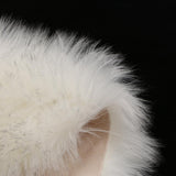 Max Love Shape Shaggy Soft Sheepskin Area Rug Faux Fur Rug 5cm Pile White Grey - Aladdin Shoppers