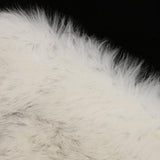 Max Love Shape Shaggy Soft Sheepskin Area Rug Faux Fur Rug 5cm Pile White Grey - Aladdin Shoppers