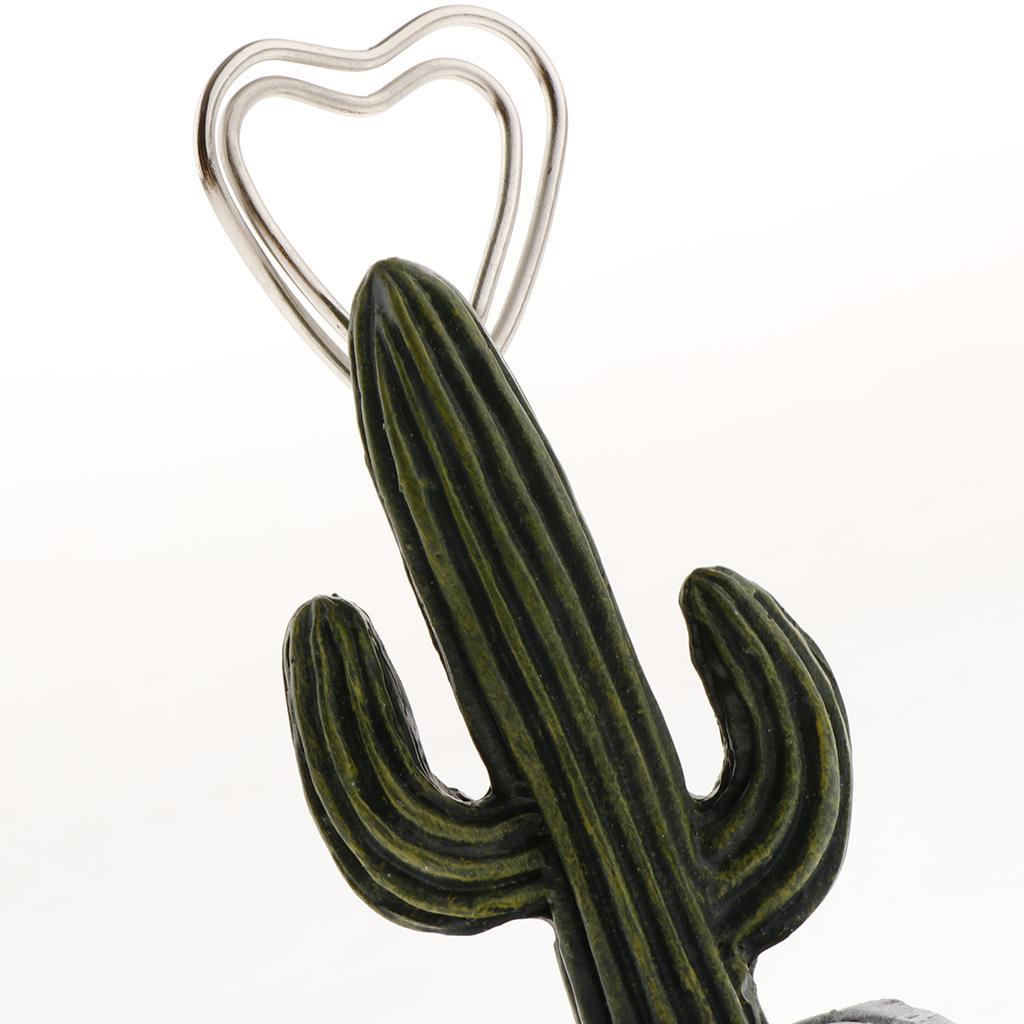 Max Lovely Cactus Card Holder Clip for Home/Office/Bar Table Decor Style04 - Aladdin Shoppers