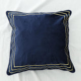 Max Luxury Pillowcase Cushion Cover Square shaped Pillow Case for Sofa Blue - Aladdin Shoppers