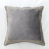 Max Luxury Pillowcase Cushion Cover Square shaped Pillow Case for Sofa Grey - Aladdin Shoppers