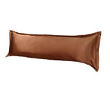 Max Luxury Silk Body Pillow Cover Pillowcase Replacement Coffee-150x48cm