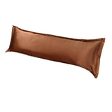 Max Luxury Silk Body Pillow Cover Pillowcase Replacement Coffee-150x48cm - Aladdin Shoppers