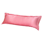 Max Luxury Silk Body Pillow Cover Pillowcase Replacement Jade Pink-150x48cm - Aladdin Shoppers