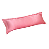 Max Luxury Silk Body Pillow Cover Pillowcase Replacement Jade Pink-150x48cm - Aladdin Shoppers