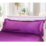 Max Luxury Silk Body Pillow Cover Pillowcase Replacement Violet-120x48cm - Aladdin Shoppers